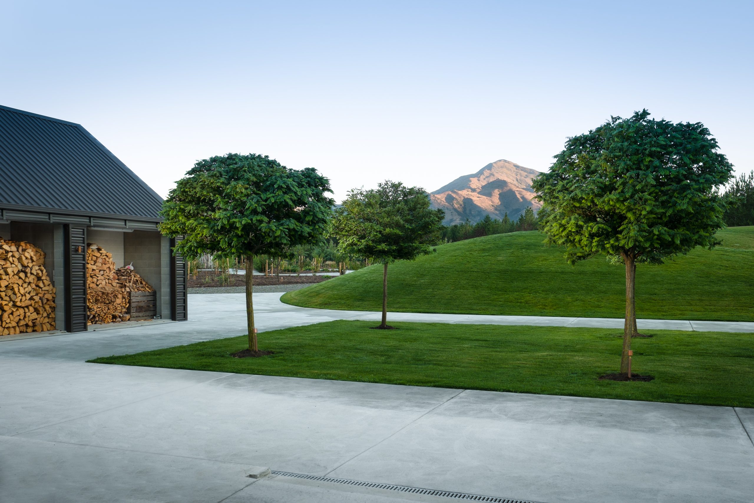 Pristine passageways navigate rambling hills at this luxury retreat on New Zealand’s South Island.